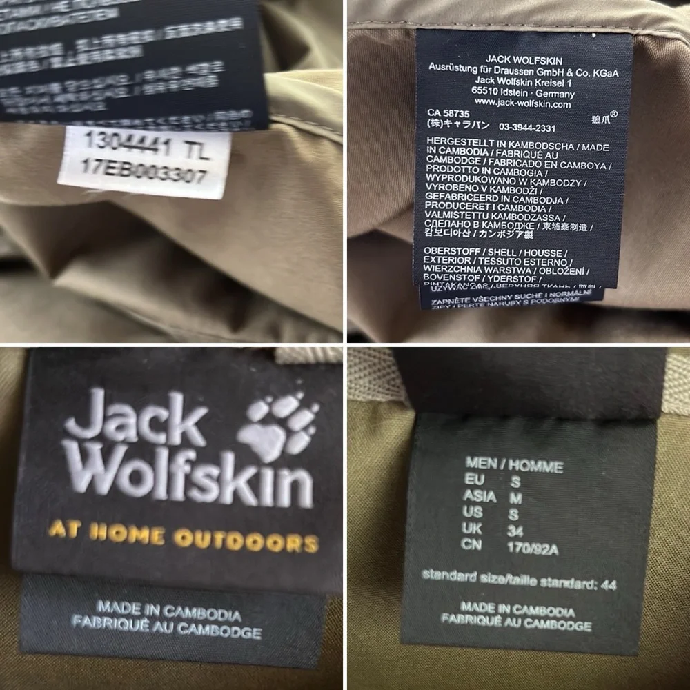 🫒Like New Olive Camio Jacket by Jack Wolfskin | Lightweight | NWOT Men’s Small